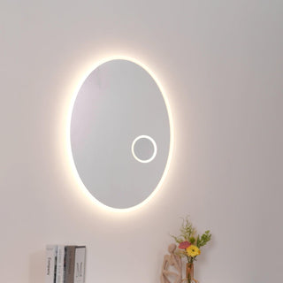 Ovariel Ovale Miroir Plastique Applique Lumière