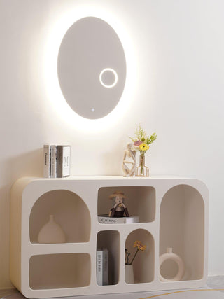 Ovariel Ovale Miroir Plastique Applique Lumière