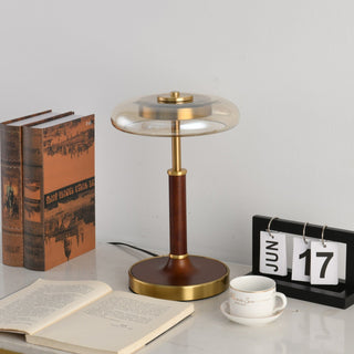 Layla Vintage Glass Table Lamp-Neutral Decor