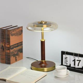 Layla Vintage Glass Table Lamp-Neutral Decor