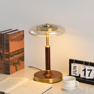 Layla Vintage Glass Table Lamp-Neutral Decor