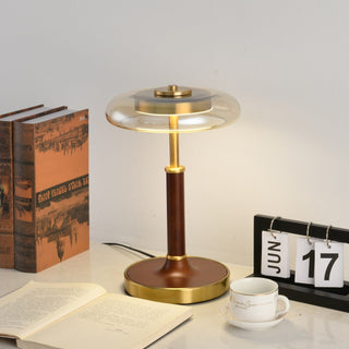 Layla Vintage Glass Table Lamp-Neutral Decor