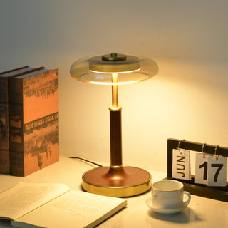 Layla Vintage Glass Table Lamp-Neutral Decor