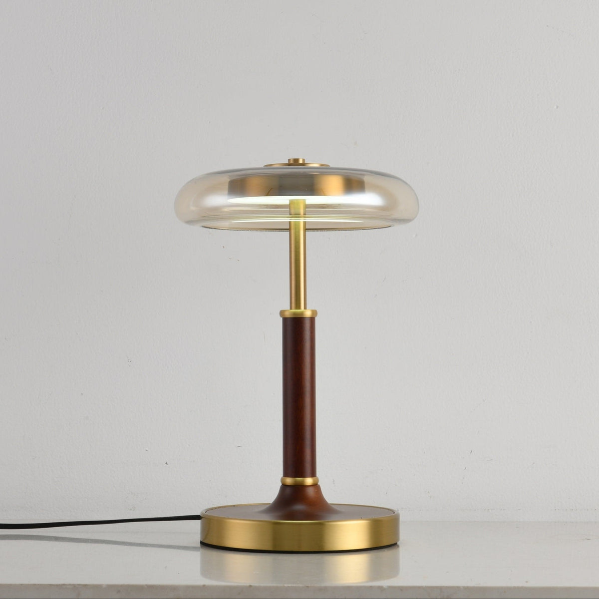 Layla Vintage Glass Table Lamp-Neutral Decor