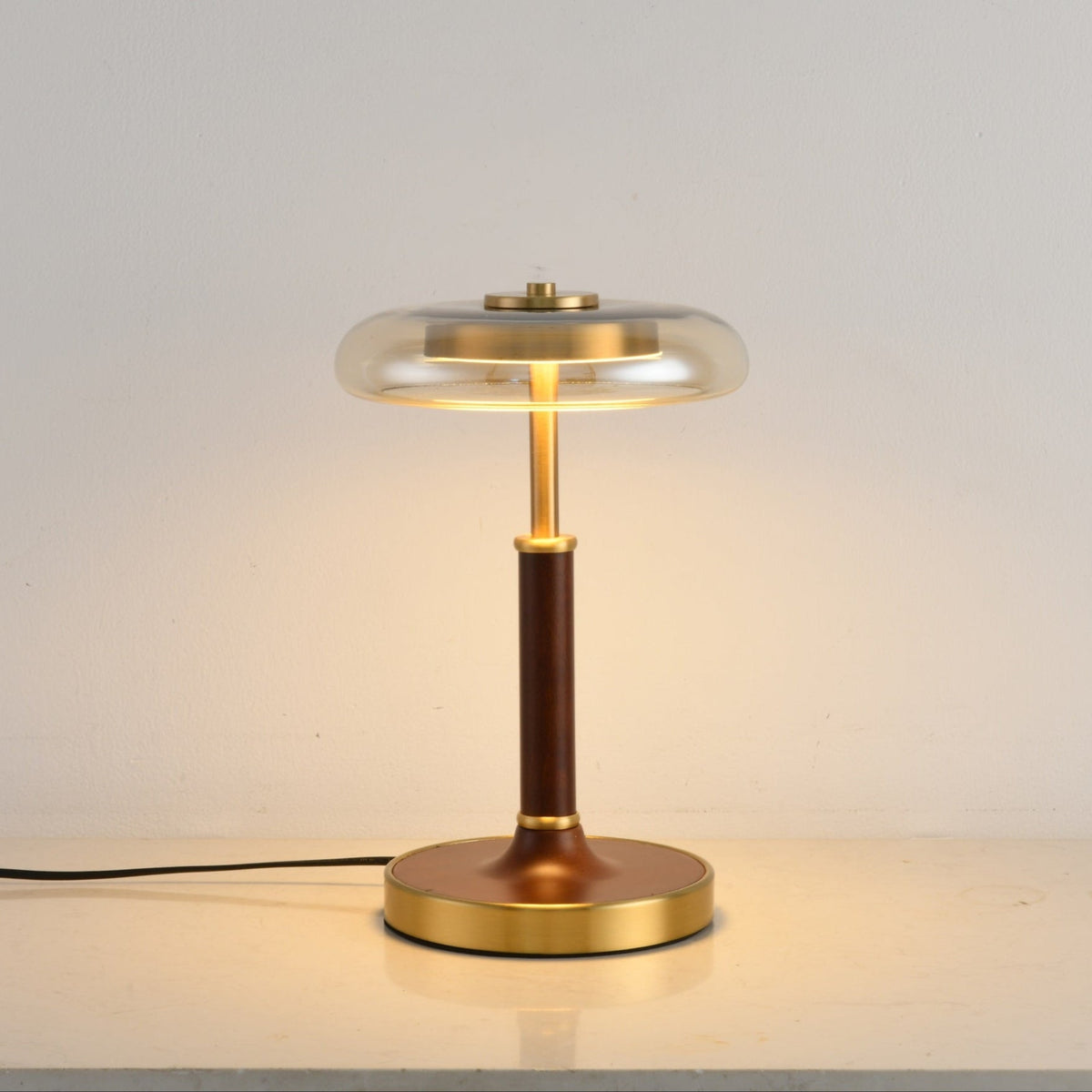 Layla Vintage Glass Table Lamp-Neutral Decor