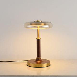 Layla Vintage Glass Table Lamp-Neutral Decor