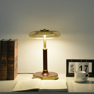 Layla Vintage Glass Table Lamp-Neutral Decor