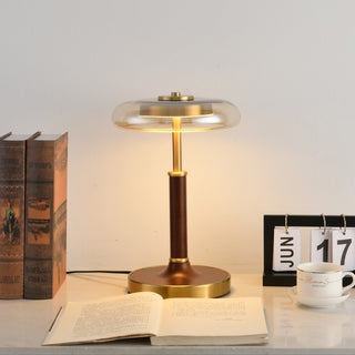 Layla Vintage Glass Table Lamp-Neutral Decor