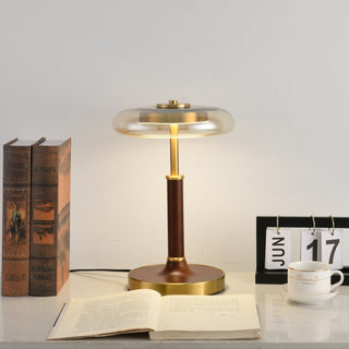 Layla Vintage Glass Table Lamp-Neutral Decor