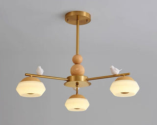 Lustra Lustre Laiton Oiseau Ozawa Élégant