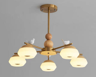 Lustra Lustre Laiton Oiseau Ozawa Élégant