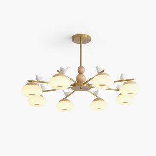 Lustra Lustre Laiton Oiseau Ozawa Élégant