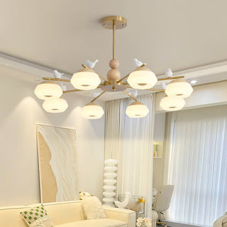 Lustra Lustre Laiton Oiseau Ozawa Élégant