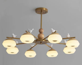 Lustra Lustre Laiton Oiseau Ozawa Élégant