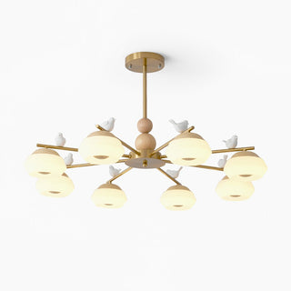 Lustra Lustre Laiton Oiseau Ozawa Élégant