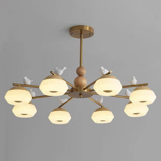 Lustra Lustre Laiton Oiseau Ozawa Élégant