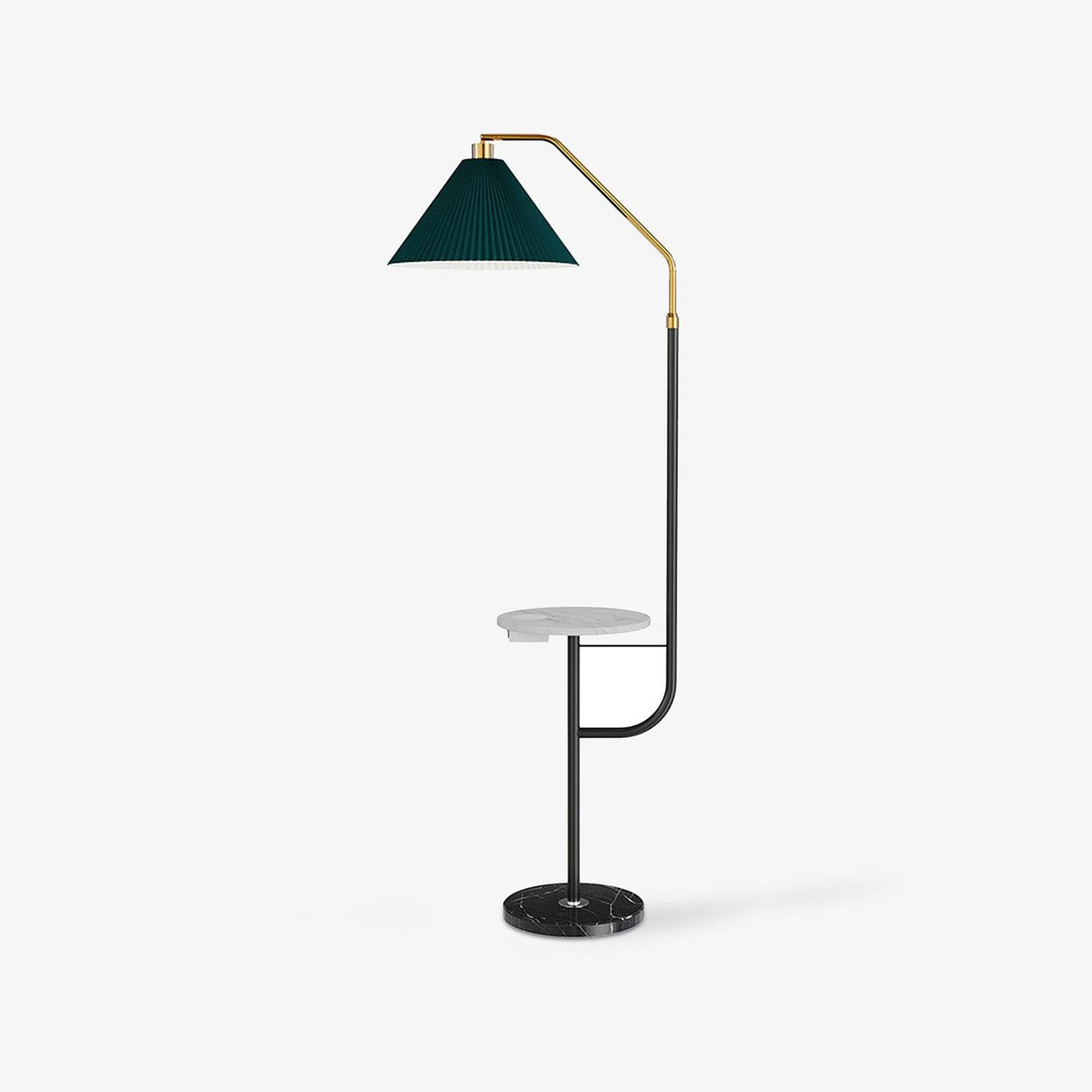 Nexc Lampadaire en Marbre Et Bois