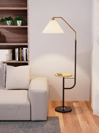 Nexc Lampadaire en Marbre Et Bois