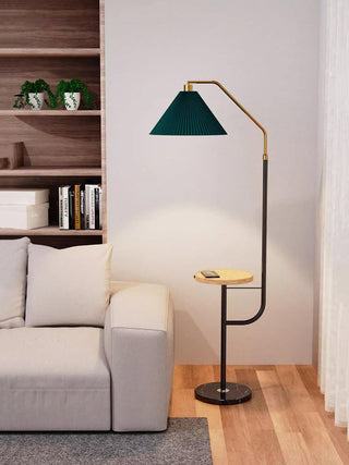 Nexc Lampadaire en Marbre Et Bois