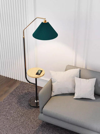Nexc Lampadaire en Marbre Et Bois