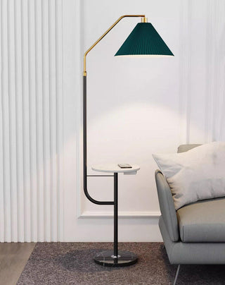 Nexc Lampadaire en Marbre Et Bois