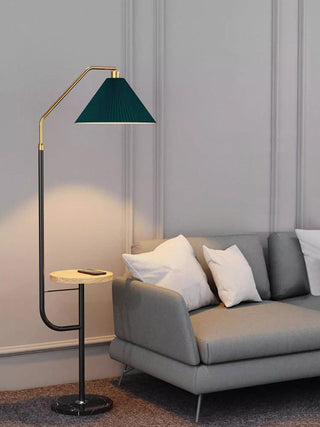 Nexc Lampadaire en Marbre Et Bois