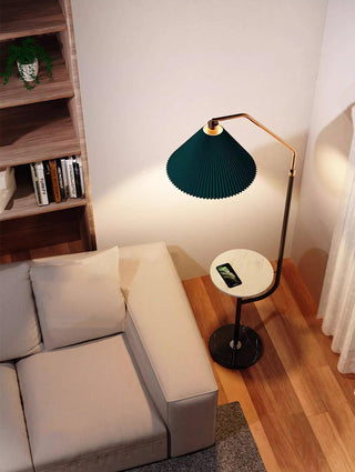 Nexc Lampadaire en Marbre Et Bois