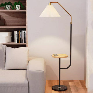 Nexc Lampadaire en Marbre Et Bois