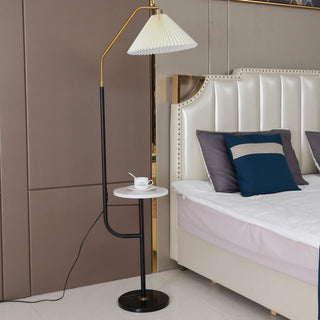 Nexc Lampadaire en Marbre Et Bois