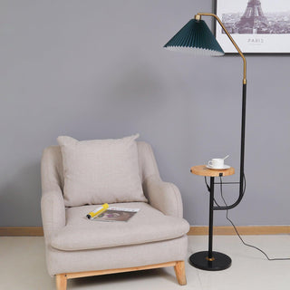 Nexc Lampadaire en Marbre Et Bois