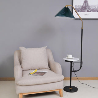 Nexc Lampadaire en Marbre Et Bois