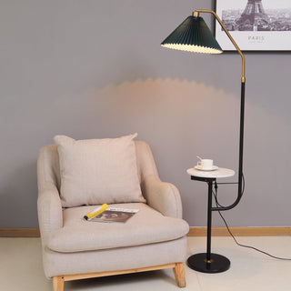 Nexc Lampadaire en Marbre Et Bois