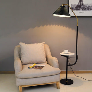 Nexc Lampadaire en Marbre Et Bois