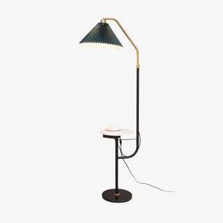 Nexc Lampadaire en Marbre Et Bois