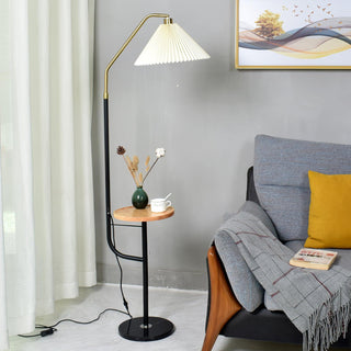 Nexc Lampadaire en Marbre Et Bois