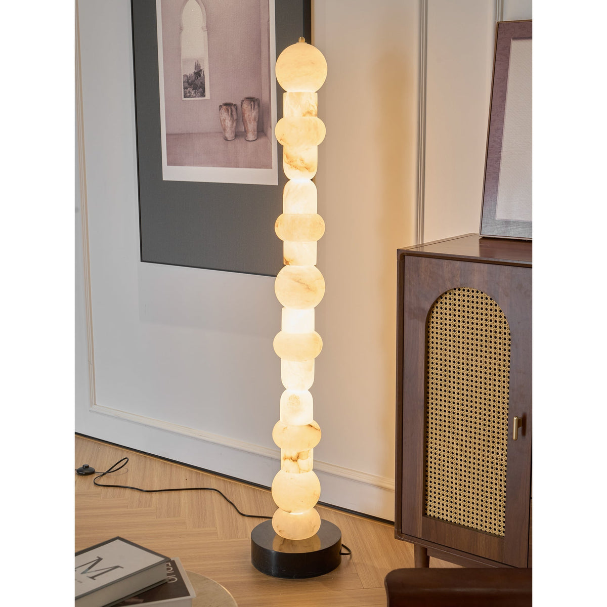 Nostix Lampadaire en Albâtre