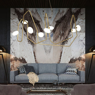 Aurvaryra Lustre Laiton Verre Minimaliste Moderne