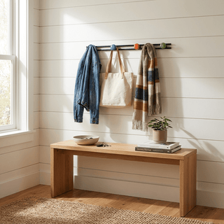 Pallini Ceramic Knob Wall Coat Rack-Neutral Decor