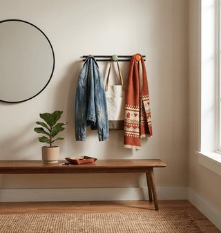 Pallini Ceramic Knob Wall Coat Rack-Neutral Decor