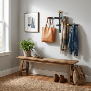 Pallini Ceramic Knob Wall Coat Rack-Neutral Decor