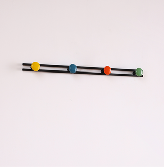 Pallini Ceramic Knob Wall Coat Rack-Neutral Decor