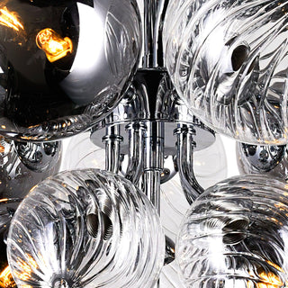 LustraLustre Boule en Verre Chrome Pallocino