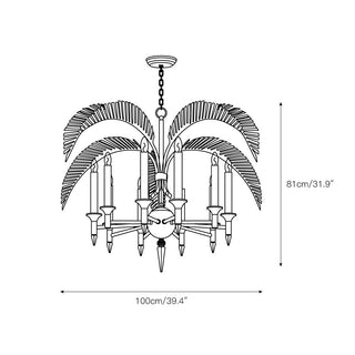Italis Suspension Lustre Feuillage Créativité Individuelle