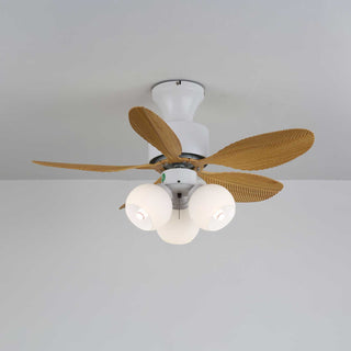 Plafonnier Ventilateur Althea Vintage en Bois