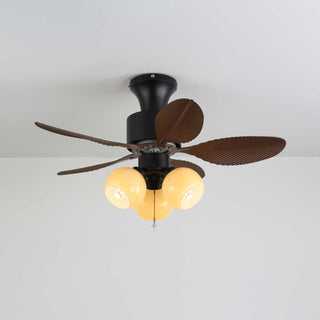 Plafonnier Ventilateur Althea Vintage en Bois