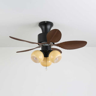 Plafonnier Ventilateur Althea Vintage en Bois