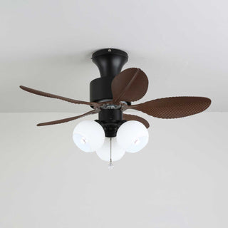 Plafonnier Ventilateur Althea Vintage en Bois