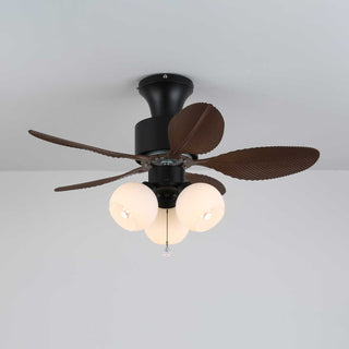 Plafonnier Ventilateur Althea Vintage en Bois