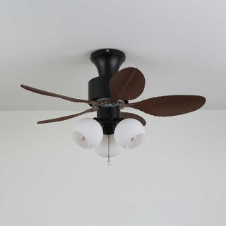 Plafonnier Ventilateur Althea Vintage en Bois