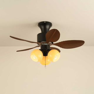 Plafonnier Ventilateur Althea Vintage en Bois